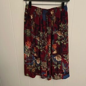 SHEIN Floral Patterned Cropped Culotte Pants S